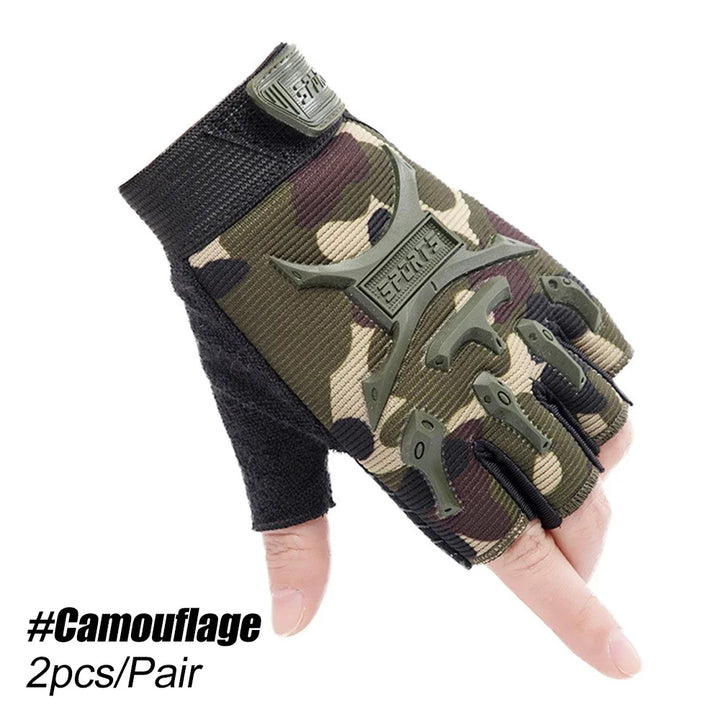 Kids Tactical Fingerless Gloves