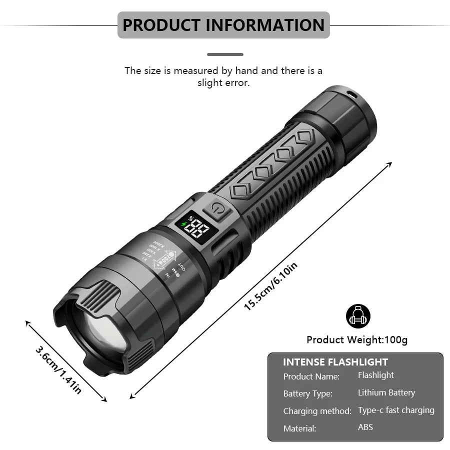 High Power 2000LM LED Flashlight