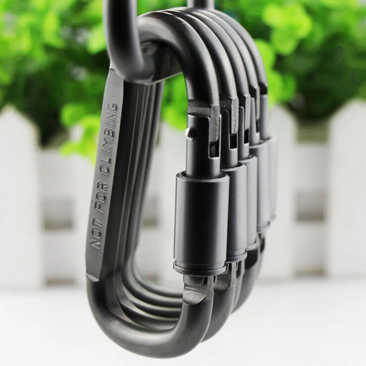 4PCS Heavy-Duty Aluminum Carabiner Set
