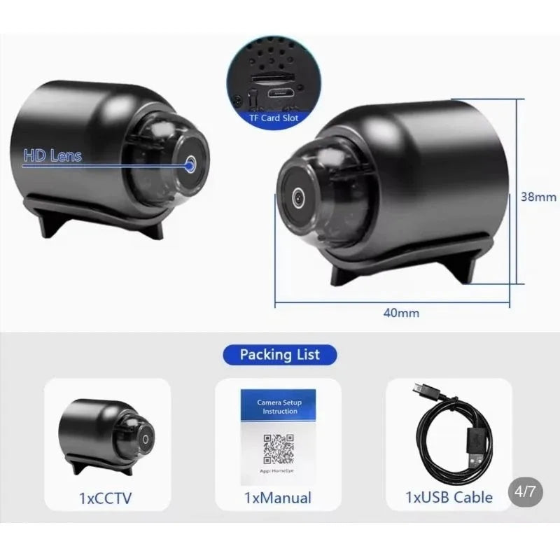 Wireless WiFi Camera - NEW X5 Mini HD 1080P