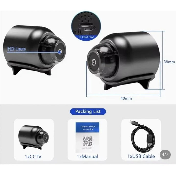 Wireless WiFi Camera - NEW X5 Mini HD 1080P
