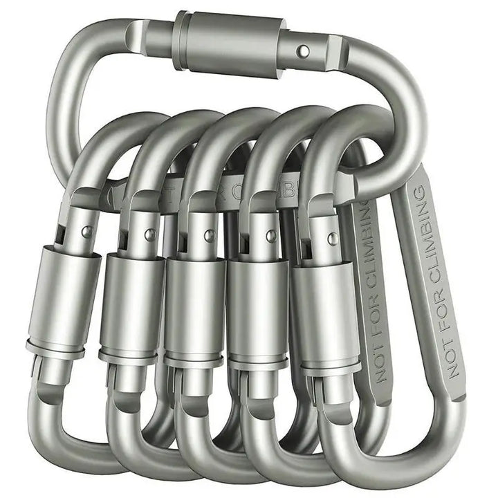 4PCS Heavy-Duty Aluminum Carabiner Set