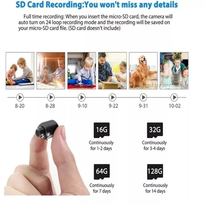 Wireless WiFi Camera - NEW X5 Mini HD 1080P