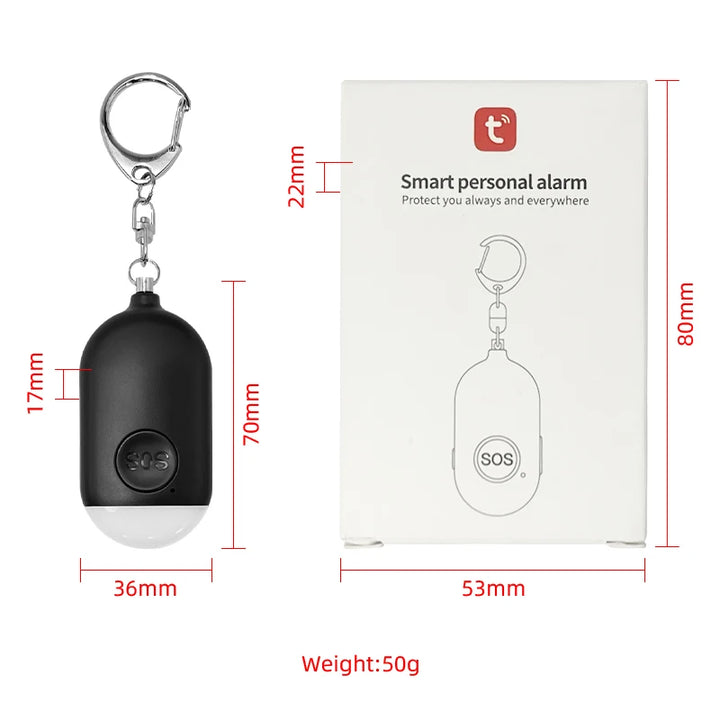 130dB Personal Safety Alarm Keychain