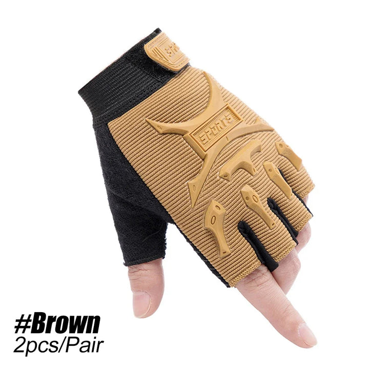 Kids Tactical Fingerless Gloves