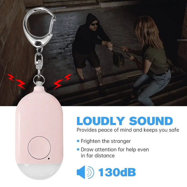 130dB Personal Safety Alarm Keychain