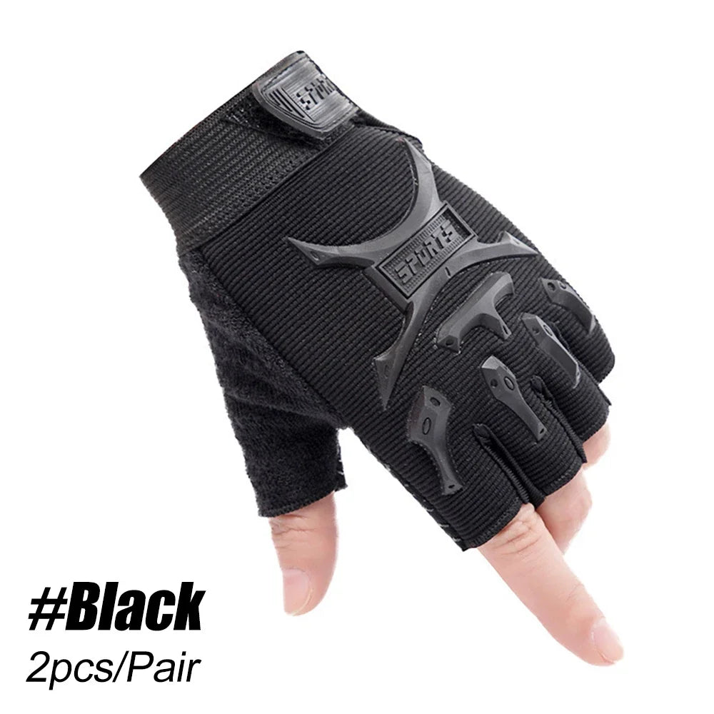 Kids Tactical Fingerless Gloves
