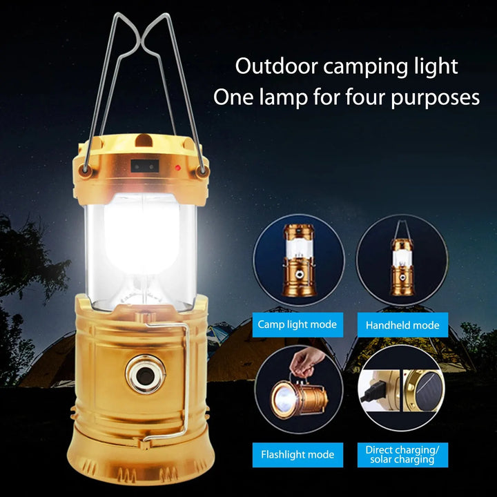 Solar Multifunctional Handheld Camping Lamp