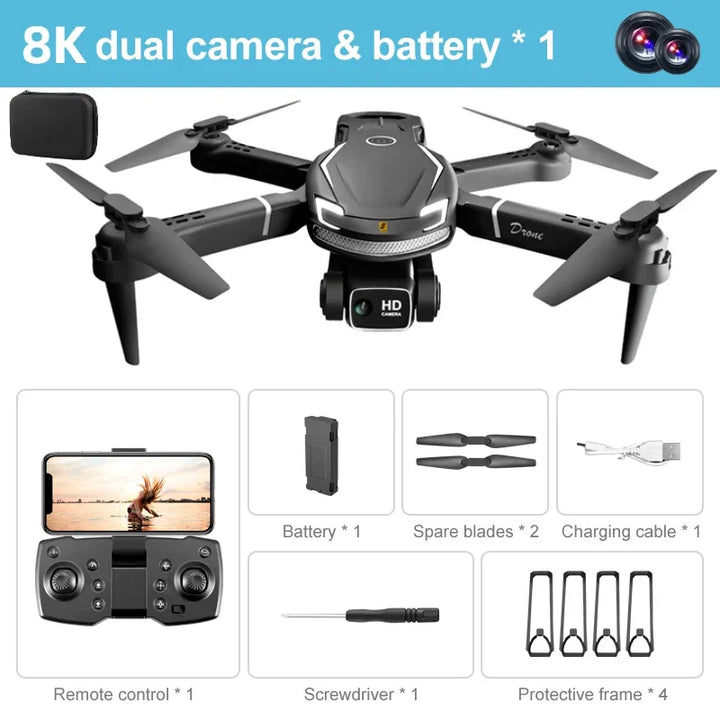 Dual Camera Aerial Photography - V88 8K 5G Professional Drone