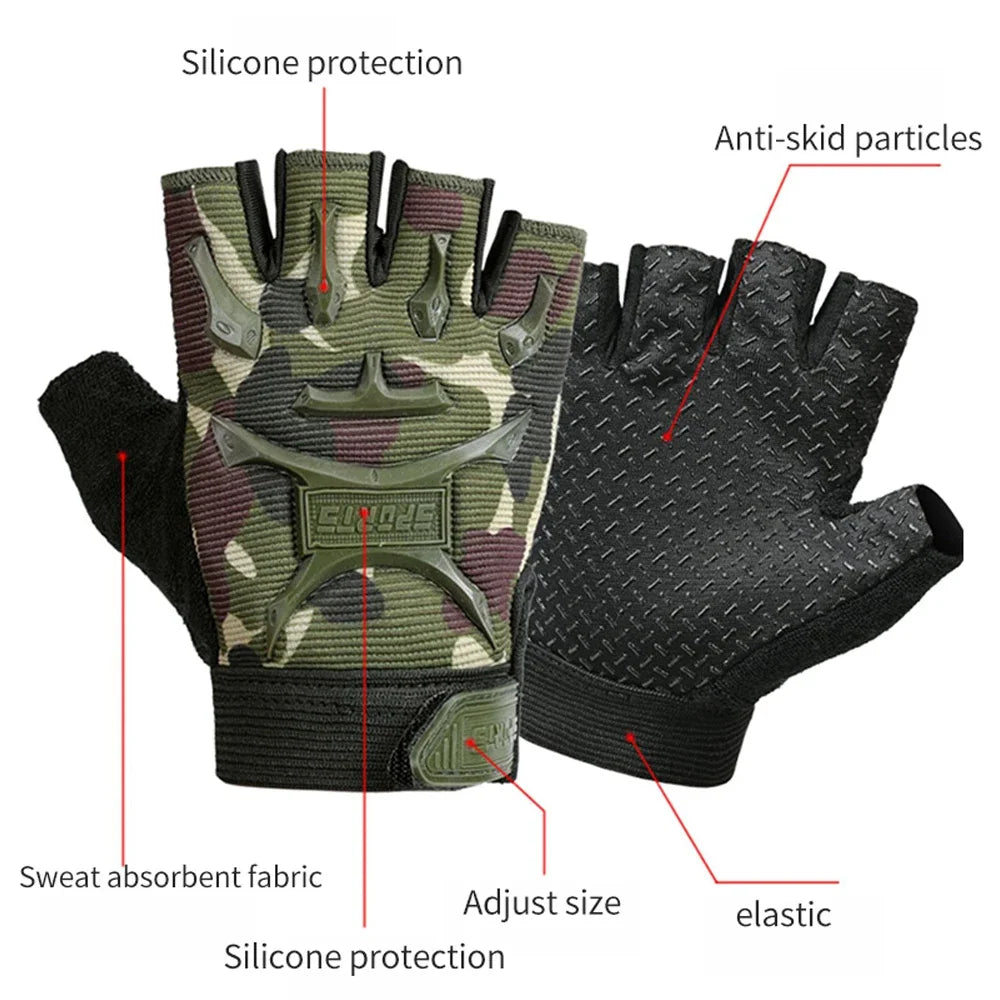 Kids Tactical Fingerless Gloves