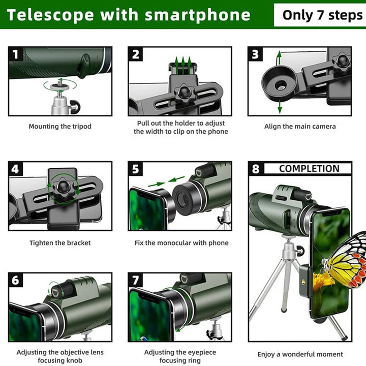 Portable HD 5000M Zoom Telescope