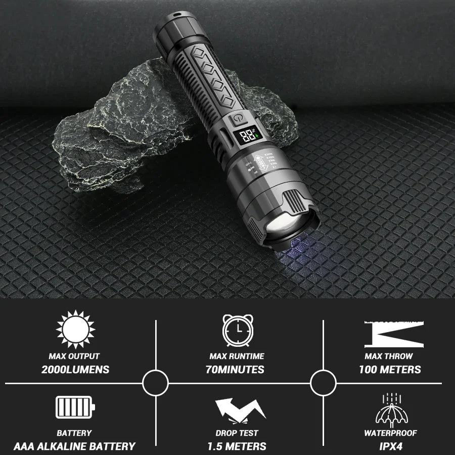 High Power 2000LM LED Flashlight